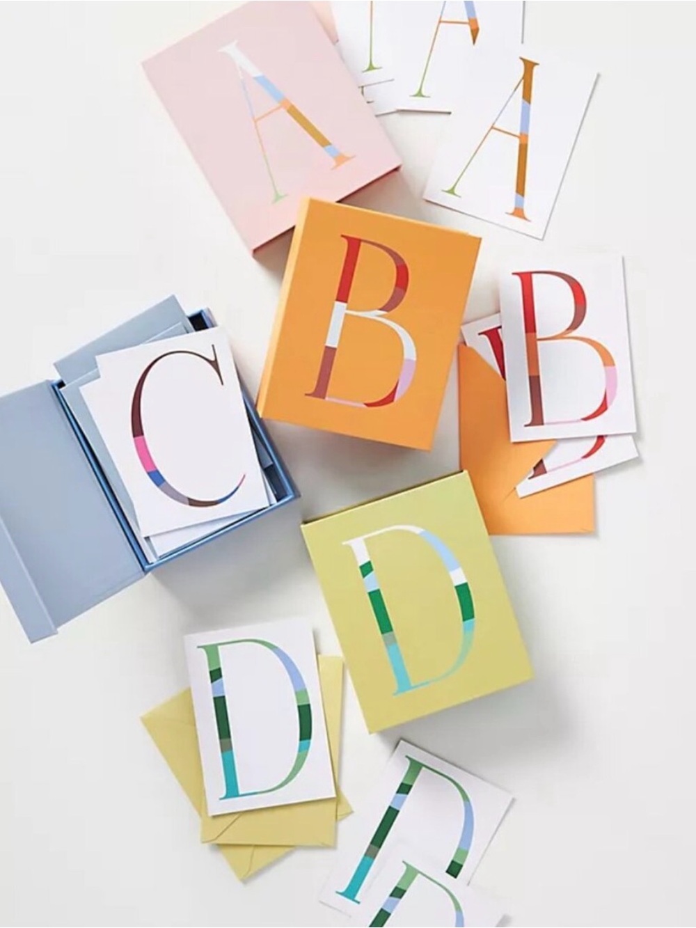 Anthropologie Monogram Boxed Card Set (L) - NIB